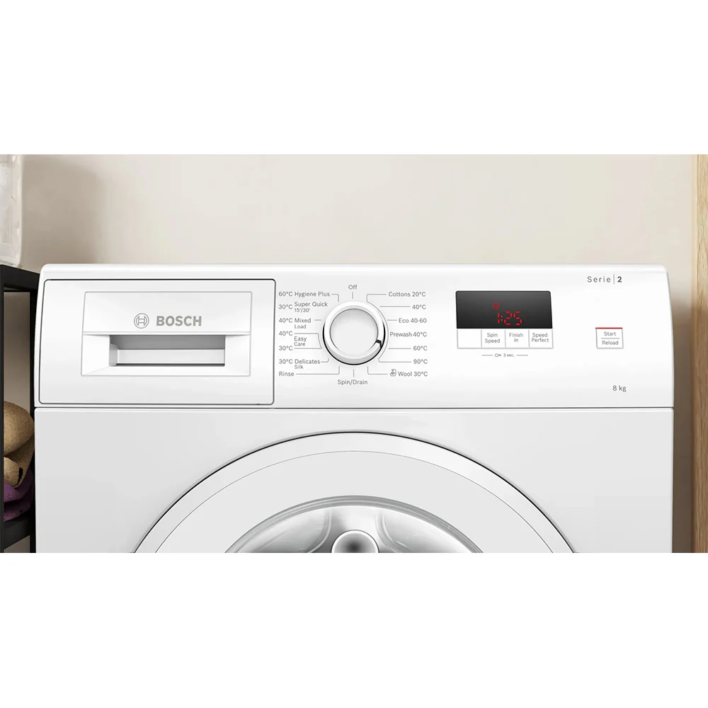 Bosch Series 2 8KG 1400RPM Freestanding Washing Machine - White | WGE03408GB - Image 2