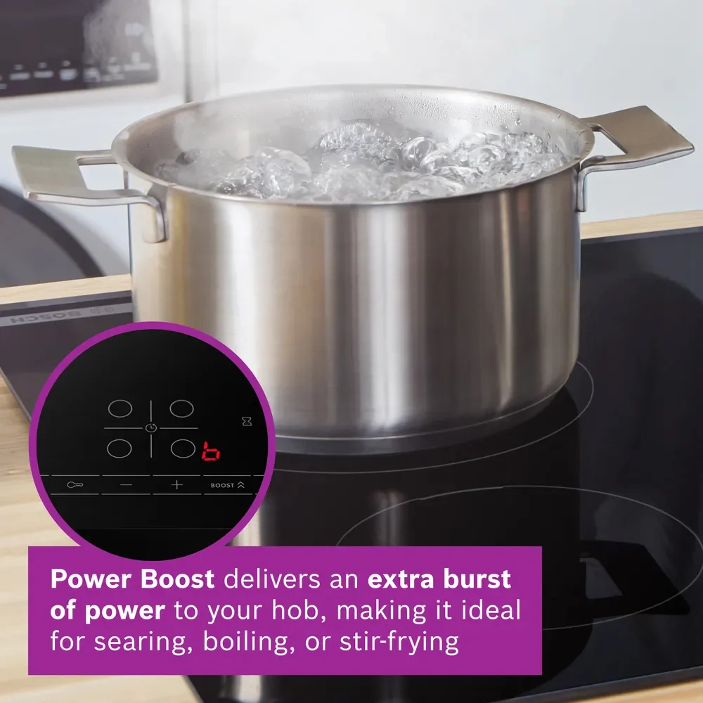 Bosch Series 4 60CM 4 Zone Induction Hob - Black | PIE631BB5E - Image 12