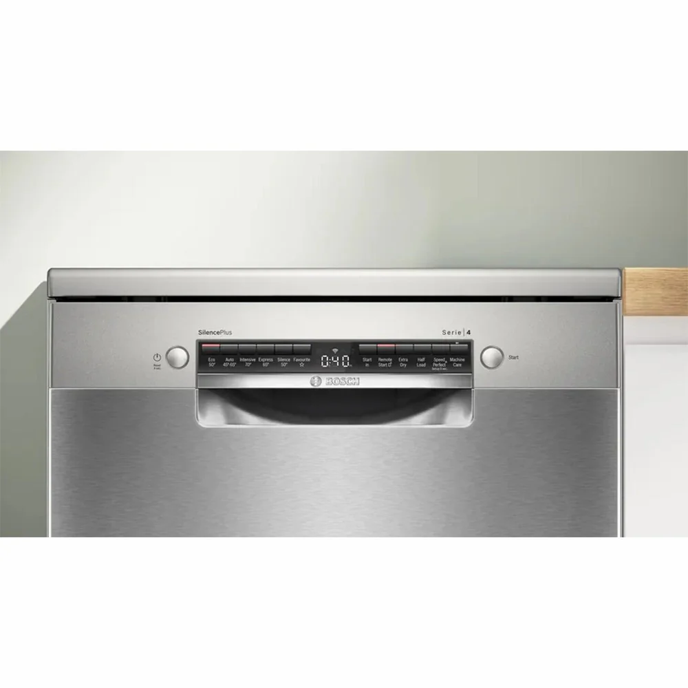 Bosch Series 4 60CM Freestanding Standard Dishwasher - Stainless Steel | SMS4EMI06G - Image 6