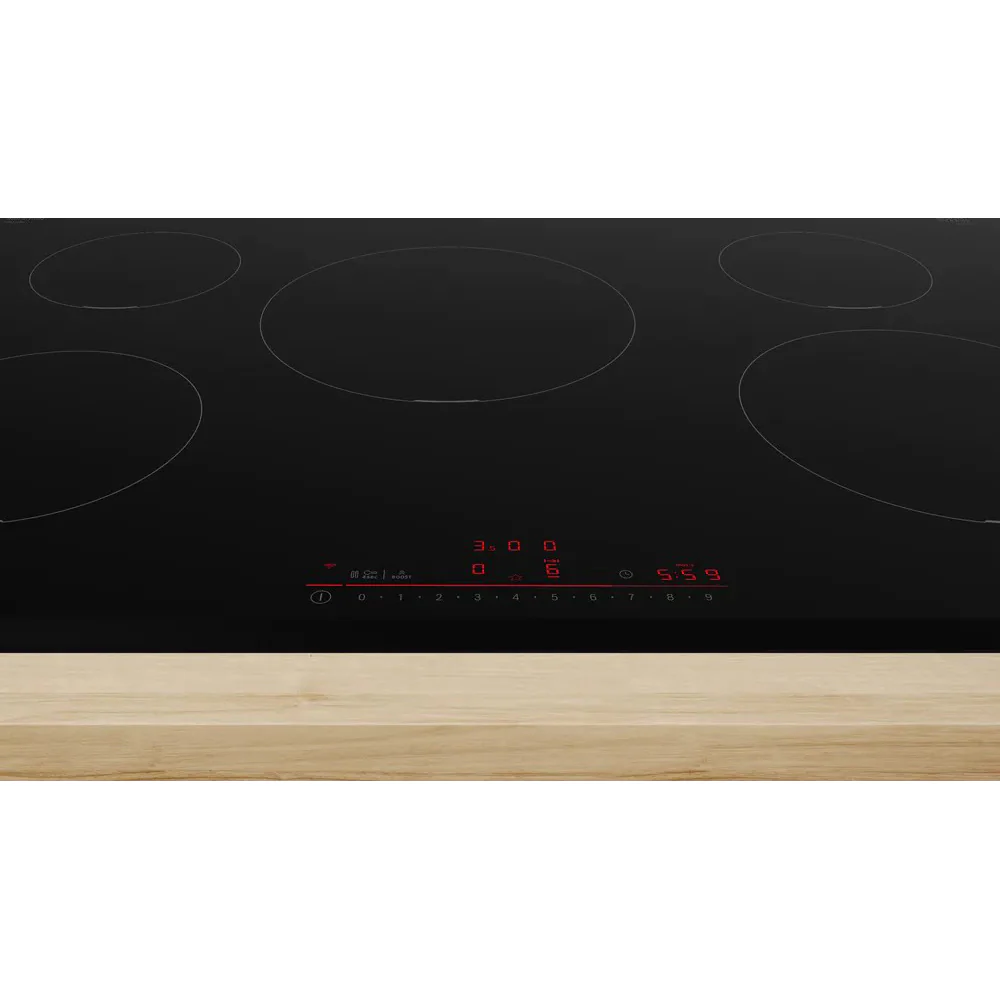 Bosch Series 6 80CM 5 Cooking Zones Induction Hob - Black | PIV831HB1E - Image 3