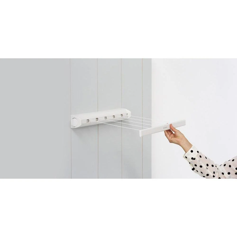 Brabantia 22M Pull-out Drying Lines - White | 385728 - Image 6