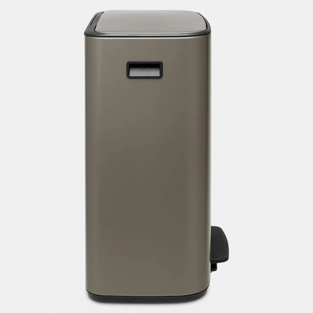 Brabantia 60L 2 Compartment Bo Pedal Bin - Platinum | 211546 - Image 3