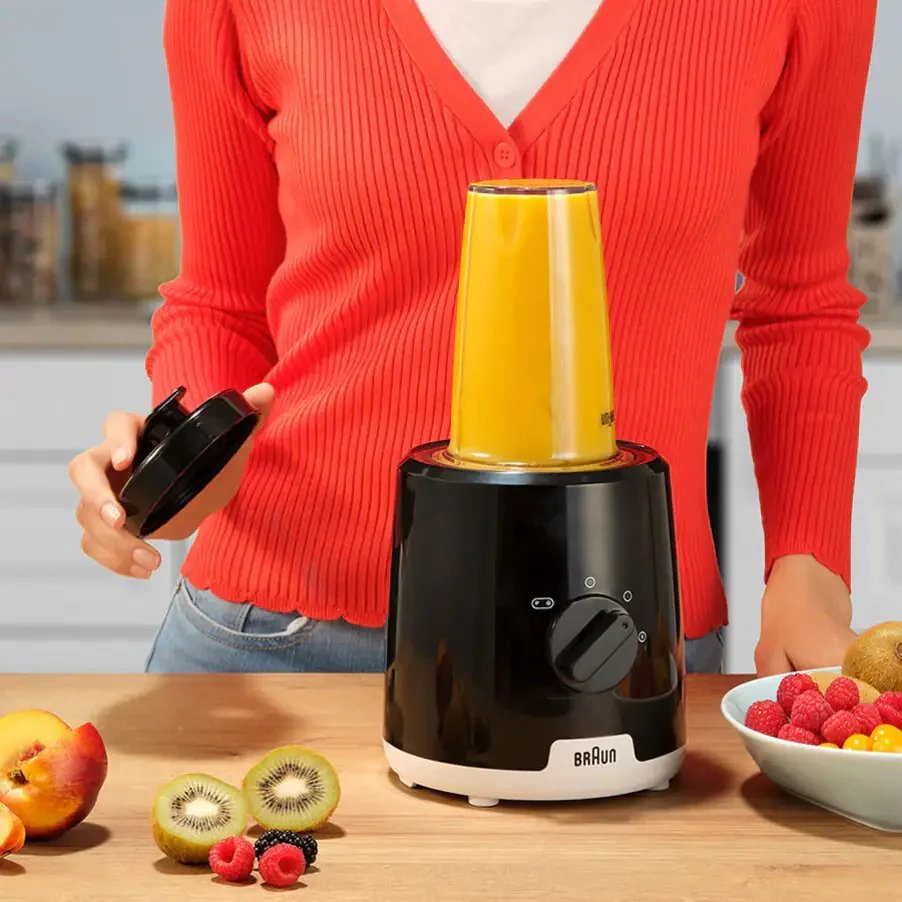 Braun PowerBlend 1 600W Jug Blender - Black | JB1051BK - Image 4