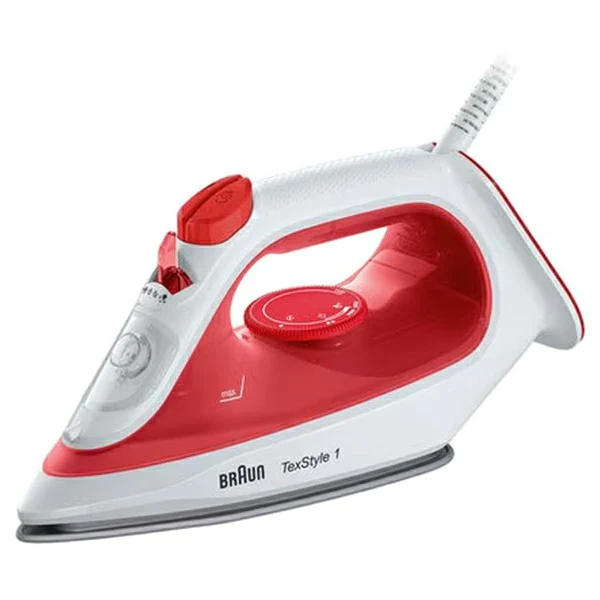 Braun TexStyle 1 1900W Steam Iron - Red & White | SI1019RD