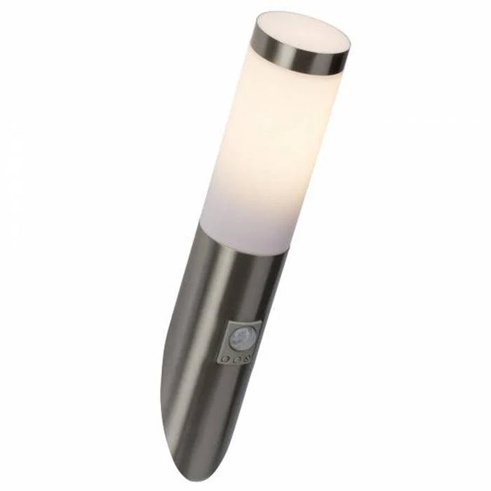 Brilliant 1 Light 20W Chorus Wall Torch with Motion Detector - Stainless Steel | 43697/82 - Image 2
