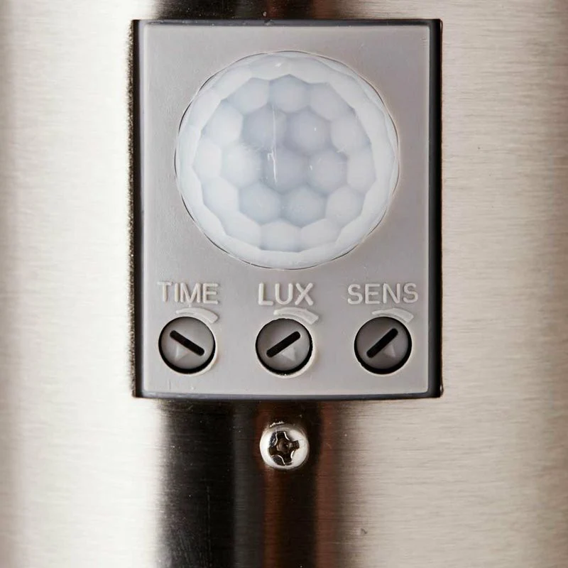 Brilliant 1 Light 20W Chorus Wall Torch with Motion Detector - Stainless Steel | 43697/82 - Image 4