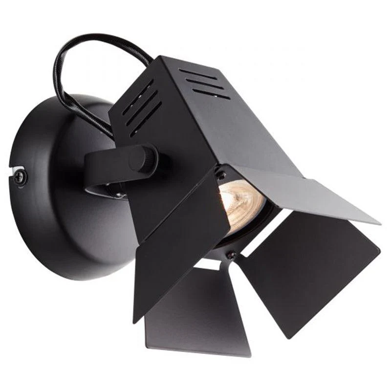 Brilliant 1 Light 5W Movie LED Spotlight - Matt Black | G08910/76