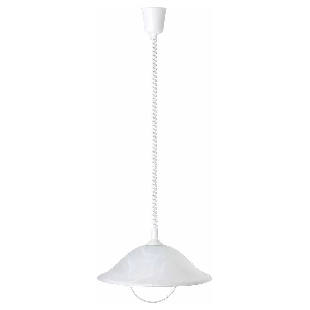 Brilliant 1 Light 60W Freya Pendant Light - White | 93220/05