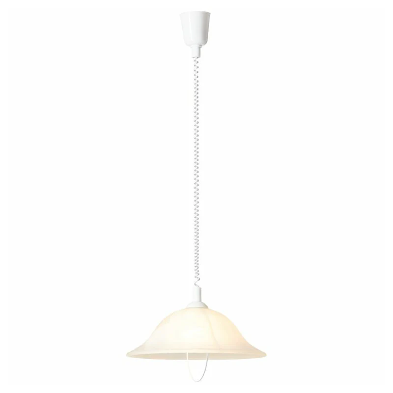 Brilliant 1 Light 60W Freya Pendant Light - White | 93220/05 - Image 2