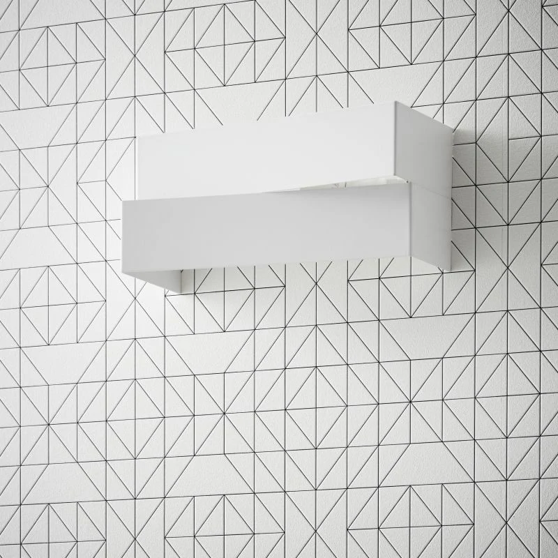 Brilliant 1 Light 60W Perry Wall Light - White Matt | 94428/05 - Image 3