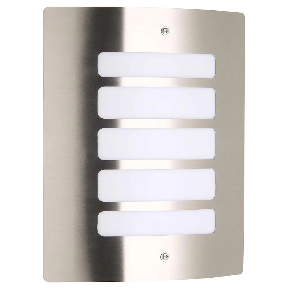 Brilliant 1 Light 60W Todd Outdoor Wall Light - Stainless Steel | 47682/82