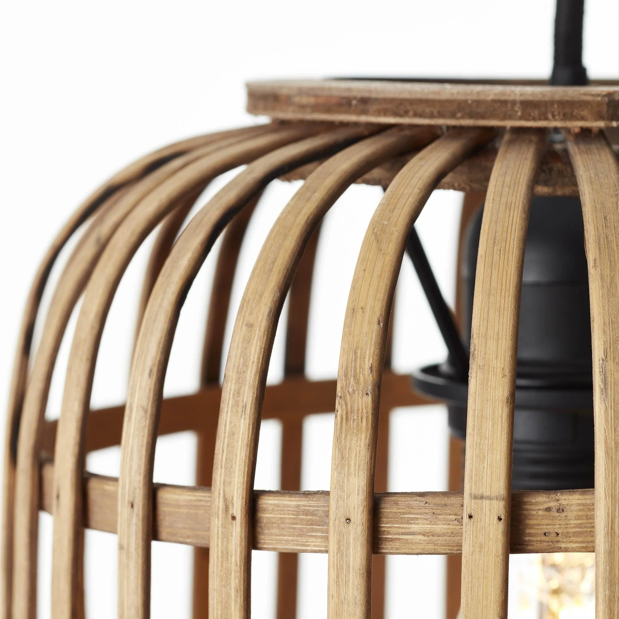 Brilliant 1 Light 60W Woodrow Pendant Light - Brown | 93777/20 - Image 7