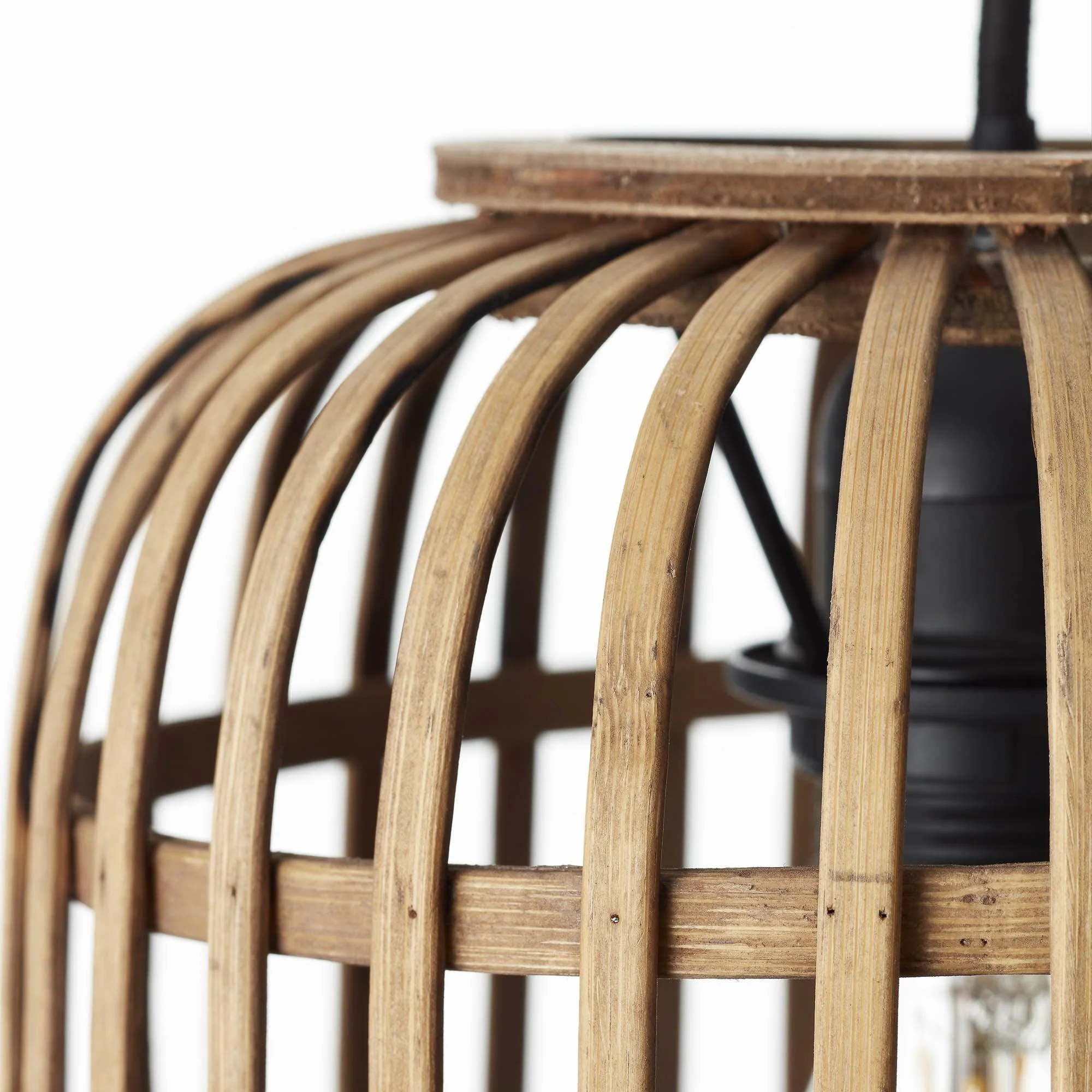 Brilliant 1 Light 60W Woodrow Pendant Light - Brown | 93777/20 - Image 8