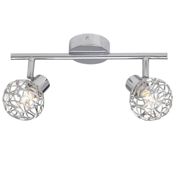 Brilliant 2 Light 66W Virgo Spotlight - Chrome | 02213/15