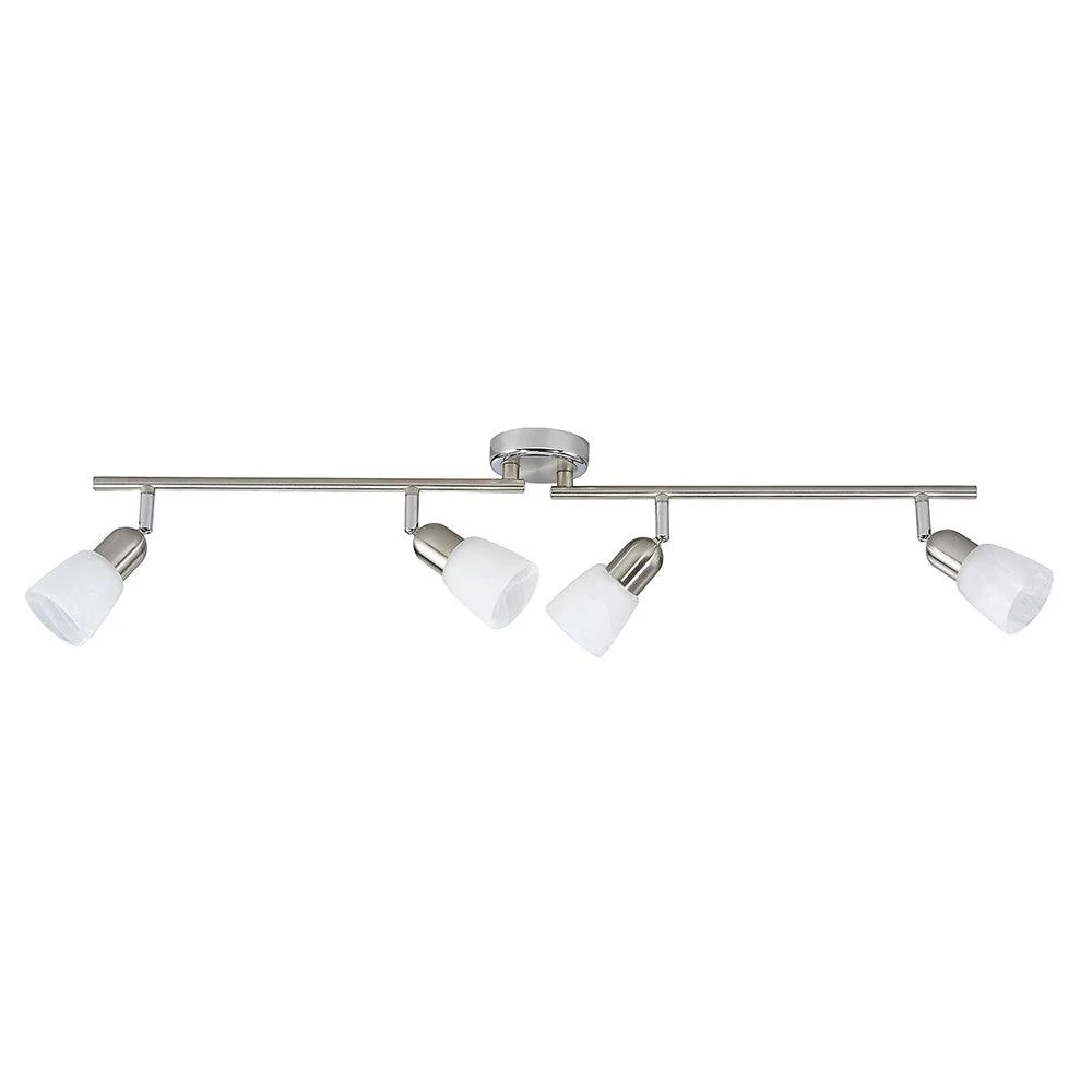 Brilliant 4 Light 160W Sofia Spotlight - Chrome & White | 55331/77