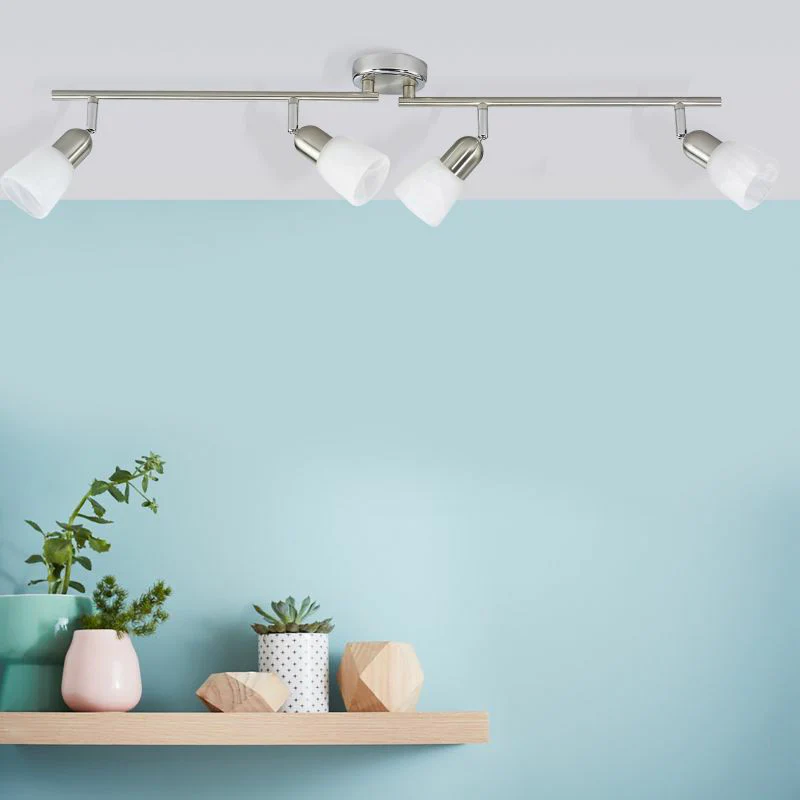 Brilliant 4 Light 160W Sofia Spotlight - Chrome & White | 55331/77 - Image 2