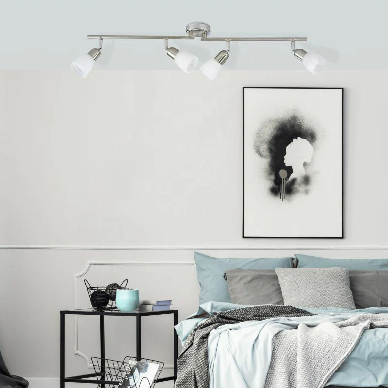Brilliant 4 Light 160W Sofia Spotlight - Chrome & White | 55331/77 - Image 3