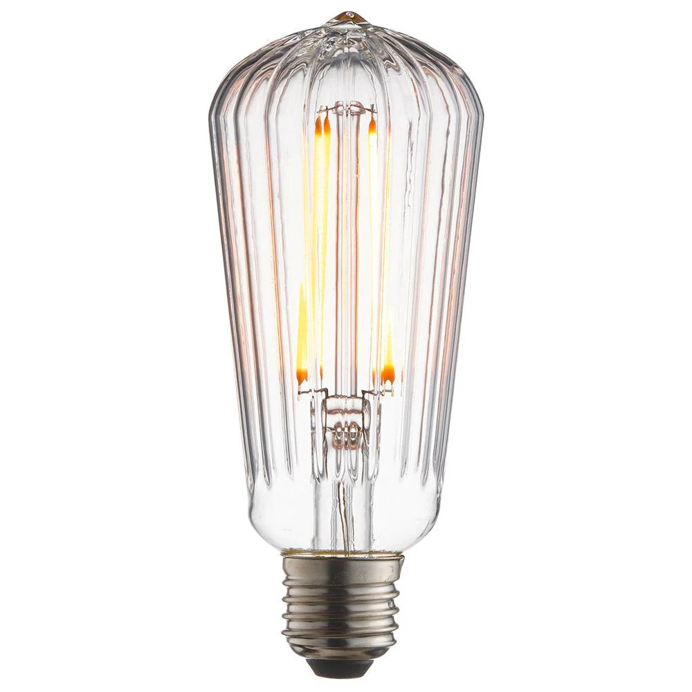 Brilliant 4W LED Decorative Filament Bulb - Transparent & Warm White | 80180