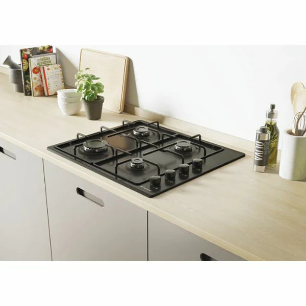 Candy 60CM 4 Burner Gas Hob - Black | CHW6LBB - Image 4