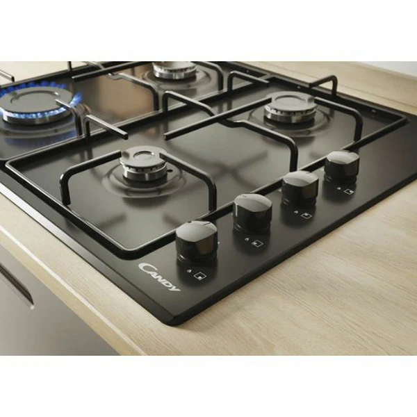 Candy 60CM 4 Burner Gas Hob - Black | CHW6LBB - Image 5