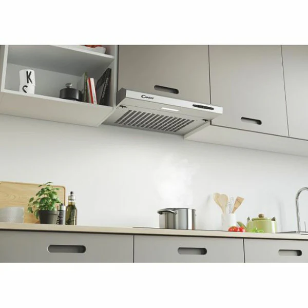 Candy 60cm Integrated Visor Cooker Hood - Silver | CFT610/5S - Image 5