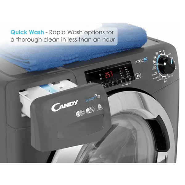 Candy 8KG/5KG 1200RPM Freestanding Washer Dryer - Graphite | CSOW2853TWCGE-80 - Image 4