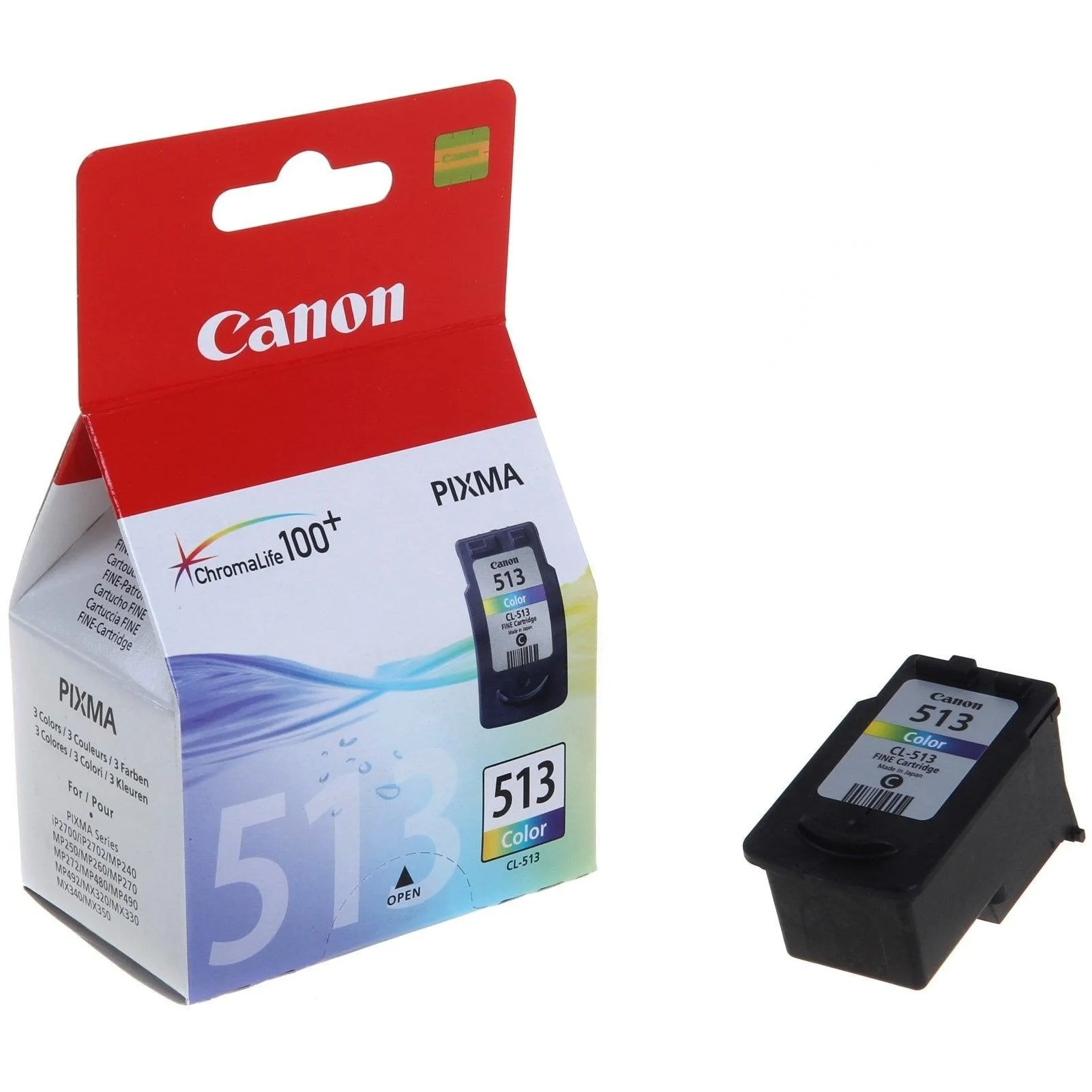 Canon High Yield Tri-Colour Ink Cartridge - Colour | CL-513 - Image 6