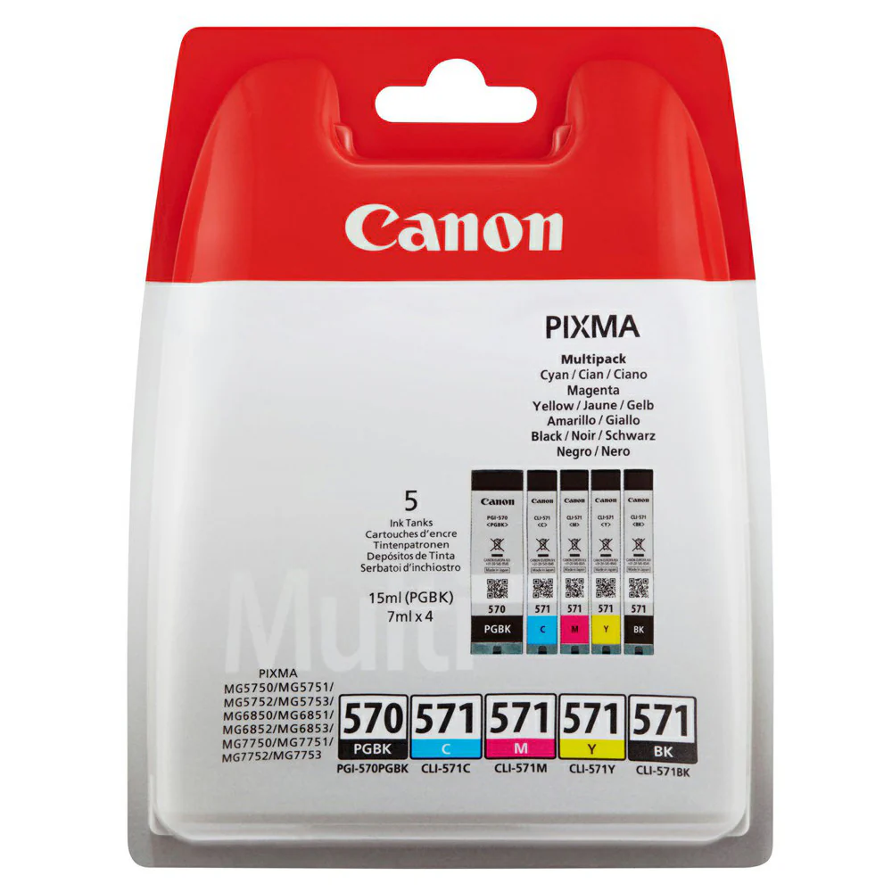 Canon PGI-570 / CLI-571 Ink Cartridges - Multipack | SCAN2216