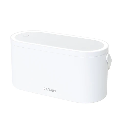 Carmen Portable LED Make Up Mirror with Case - White | C81167WHT - Image 5