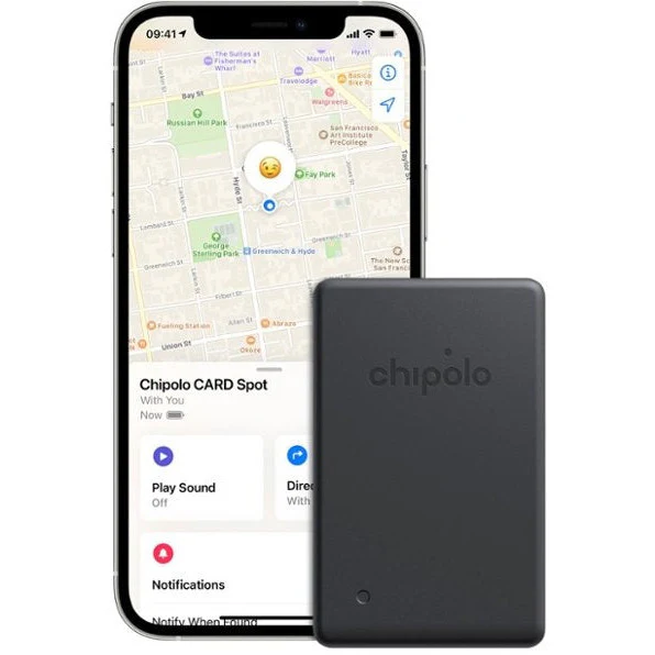 Chipolo Card Spot Bluetooth Tracker - Almost Black | CH-C21R-GY-R-EN - Image 2