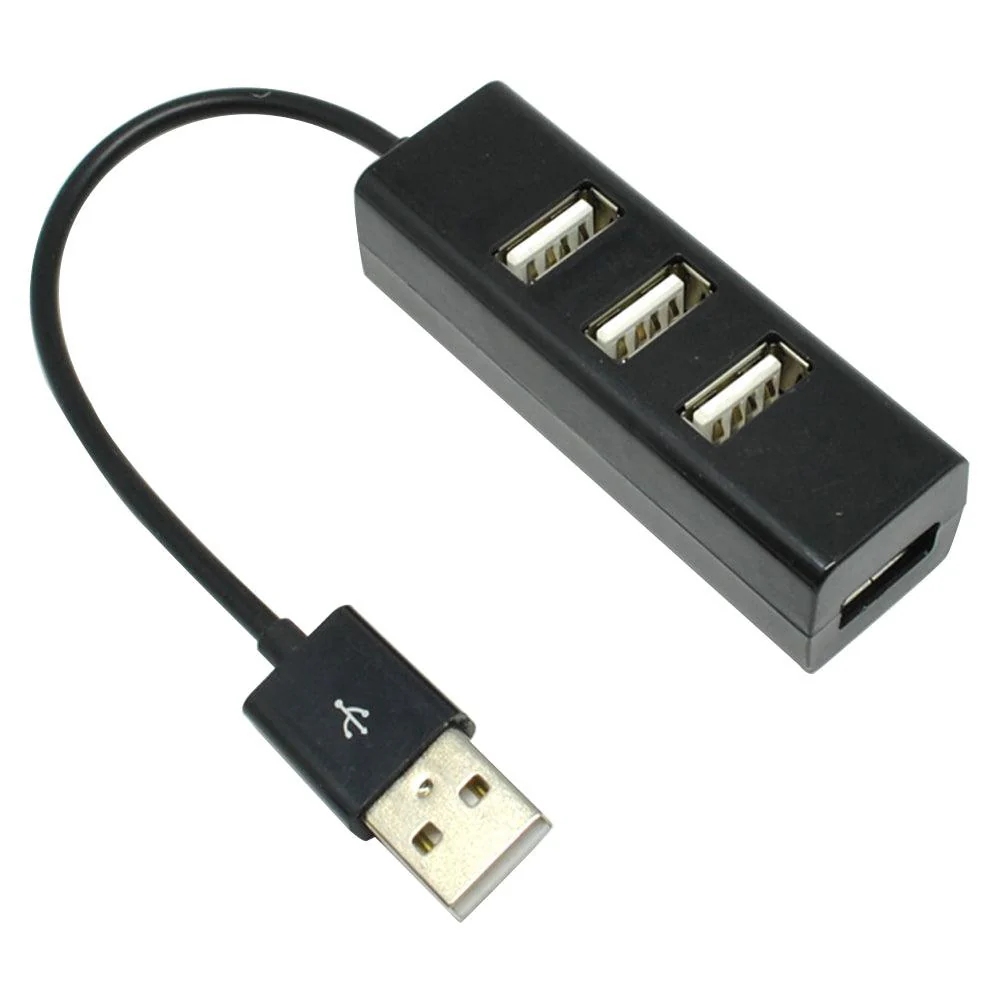 Connectech 0.15m USB 2.0 Hub 4-port - Black | OC4084