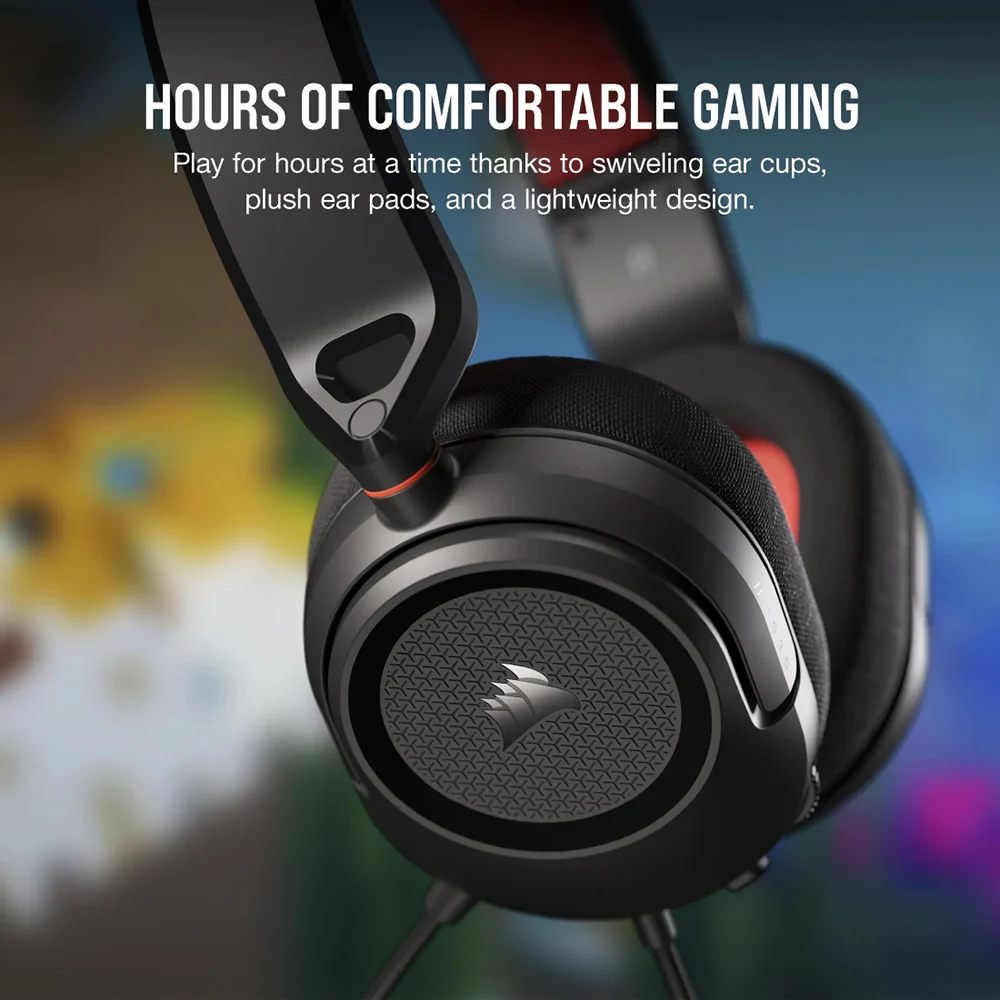 Corsair HS35 V2 Multiplatform Over-Ear Wired Gaming Headset - White - Image 9