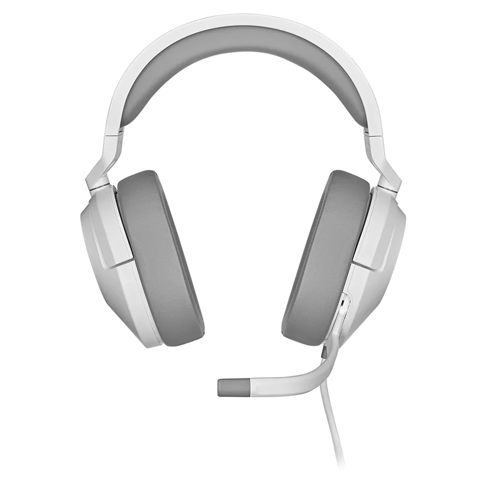 Corsair HS55 Over-Ear Wired Gaming Headset - White | 106-CA-9011261-EU - Image 3
