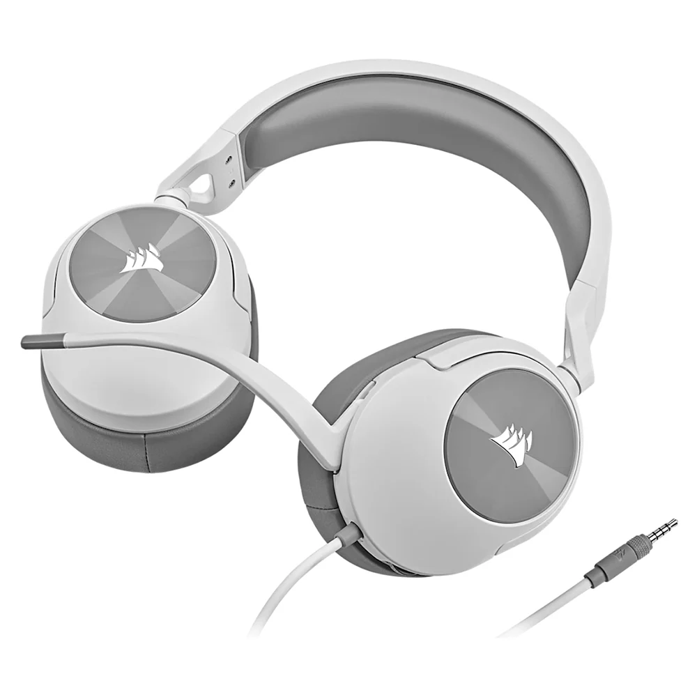 Corsair HS55 Over-Ear Wired Gaming Headset - White | 106-CA-9011261-EU - Image 8