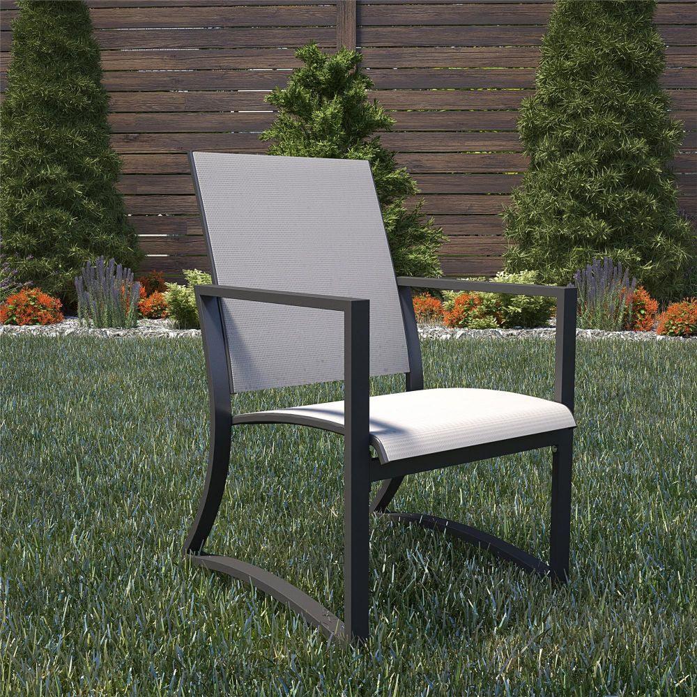 Cosco Capitol Hill Set of 6 Outdoor Dining Chairs - Light Grey | 88681LGCEUK - Image 11