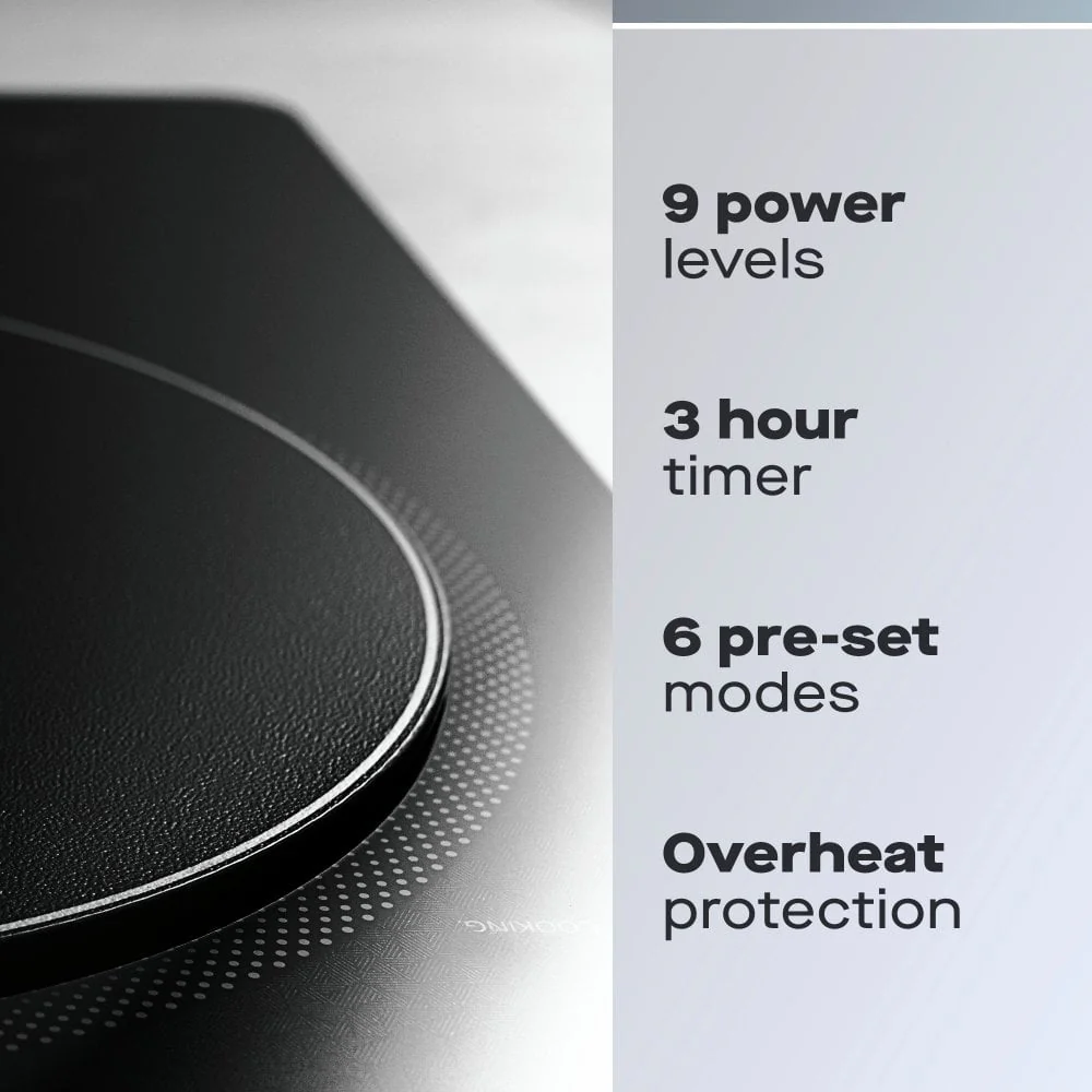 Daewoo 2200W Single Induction Hob - Black | 983753 - Image 3
