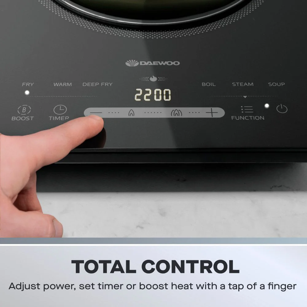 Daewoo 2200W Single Induction Hob - Black | 983753 - Image 4
