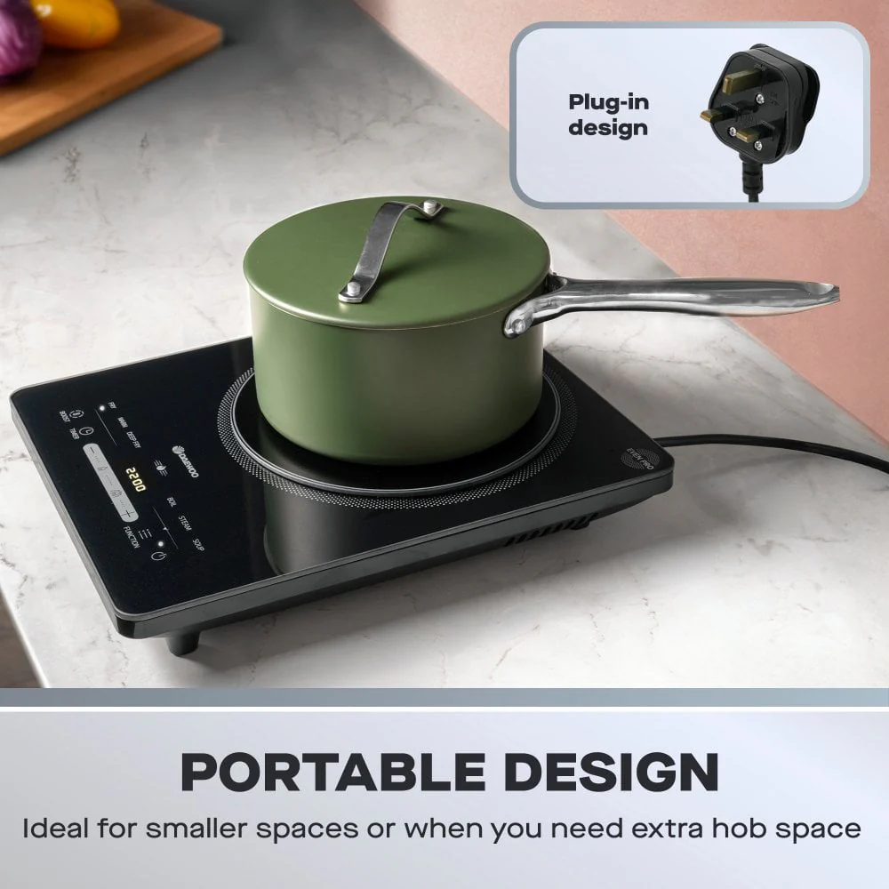 Daewoo 2200W Single Induction Hob - Black | 983753 - Image 5