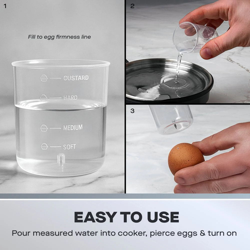 Daewoo Essentials Egg Boiler Machine - Black | 969924 - Image 4