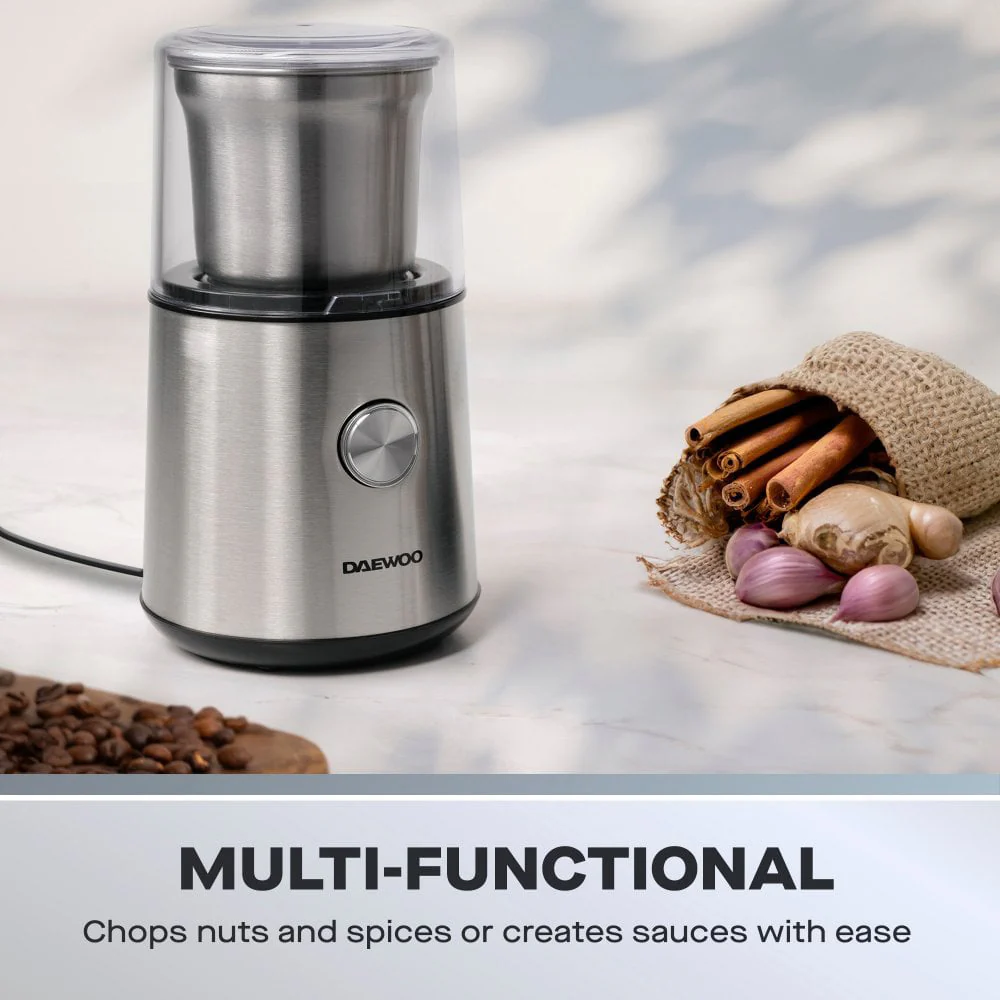 Daewoo Wet & Dry Coffee & Spice Grinder - Stainless Steel | 970128 - Image 4
