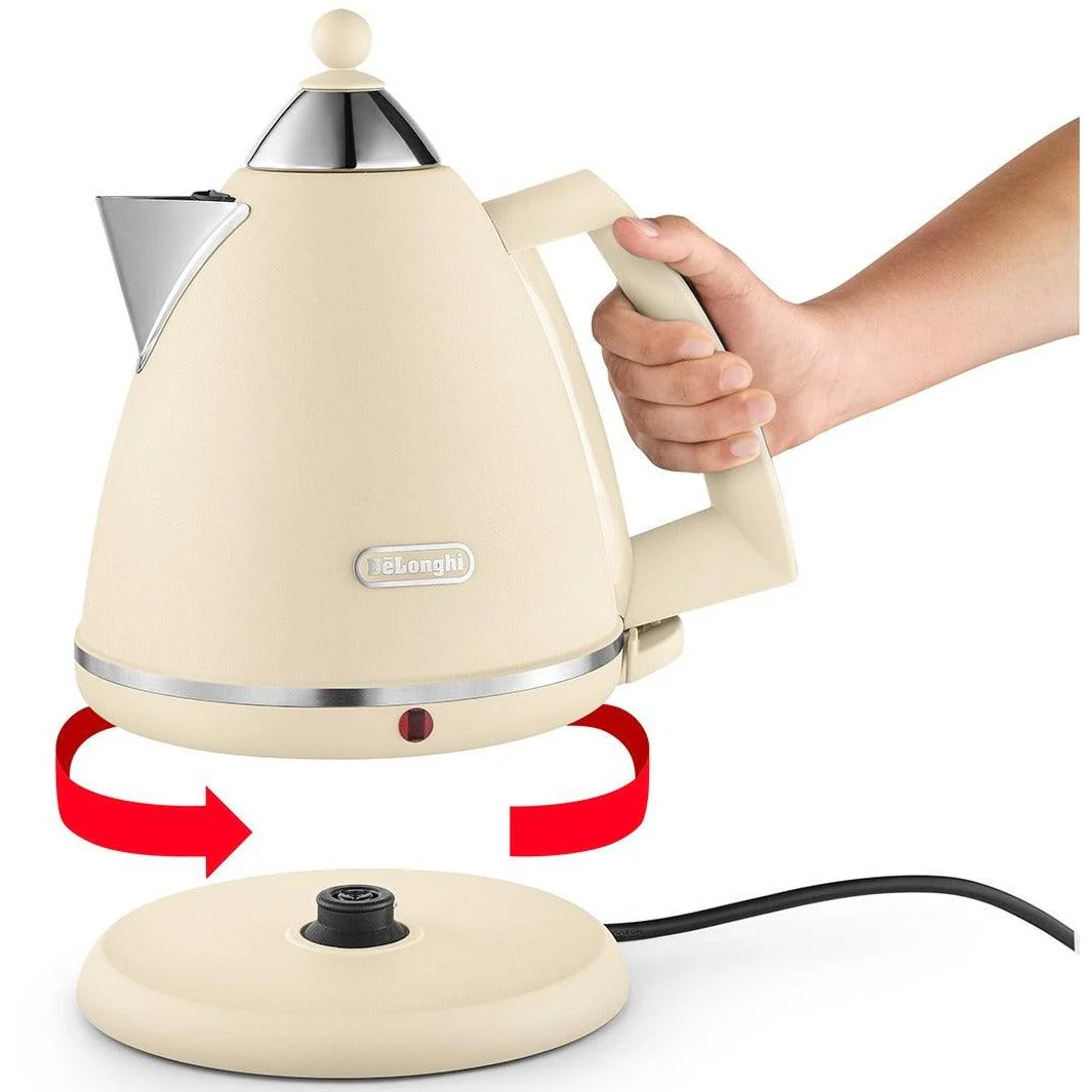 DeLonghi Argento Flora 1.7L Kettle - Beige | KBX3016.BG - Image 2