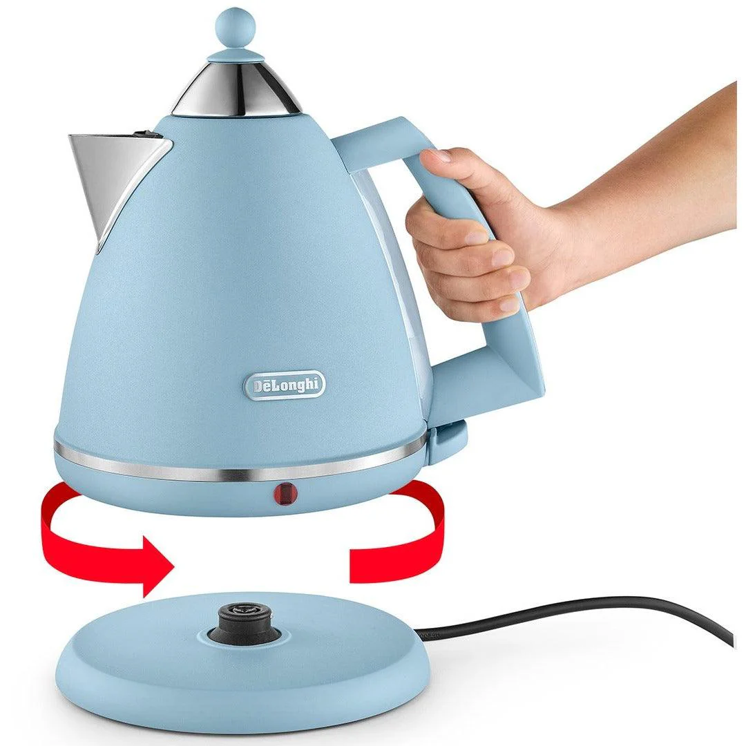 DeLonghi Argento Flora 1.7L Kettle - Blue |Â KBX3016.AZ - Image 3