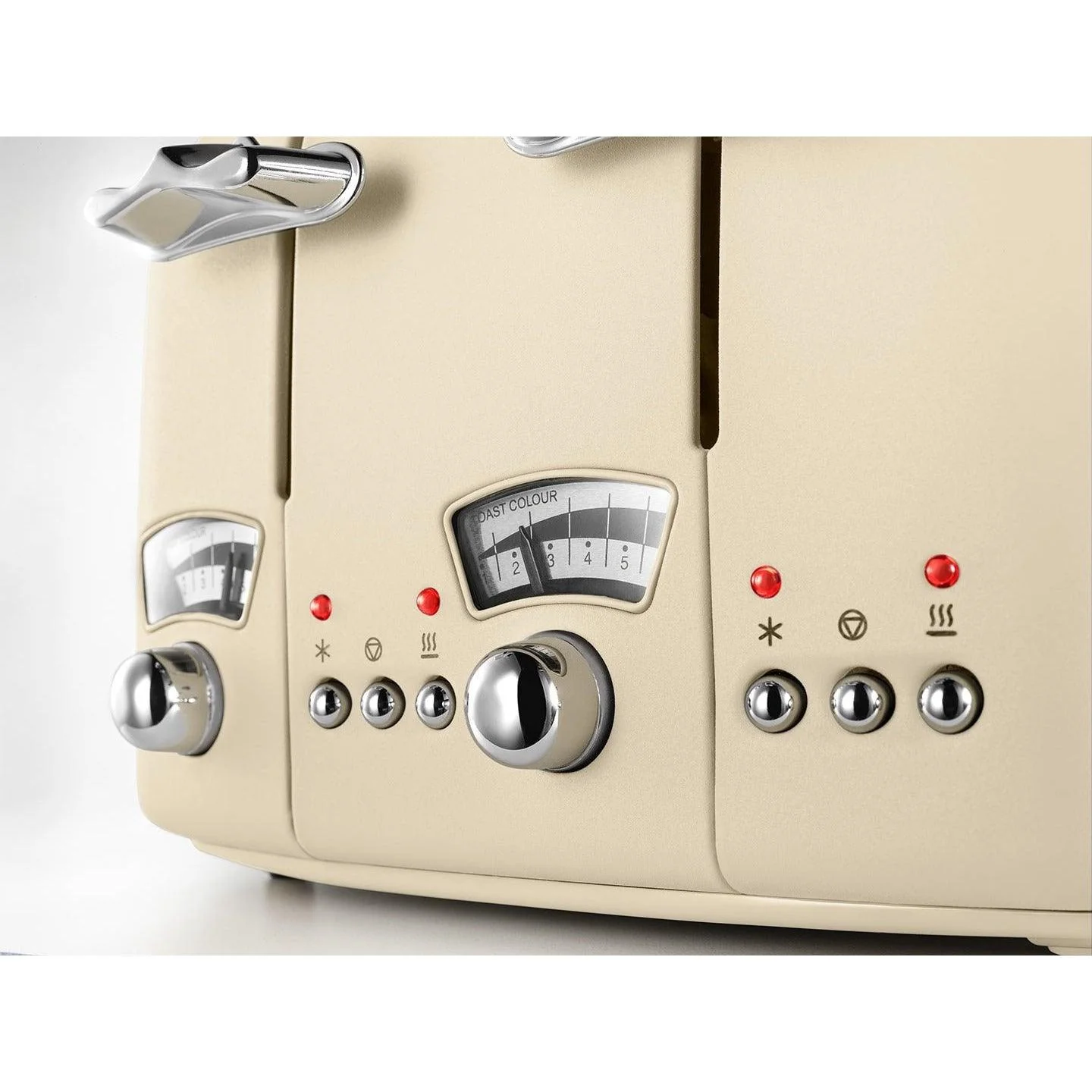 DeLonghi Argento Flora 1800W 4 Slice Toaster - Beige | CT04.BG - Image 2