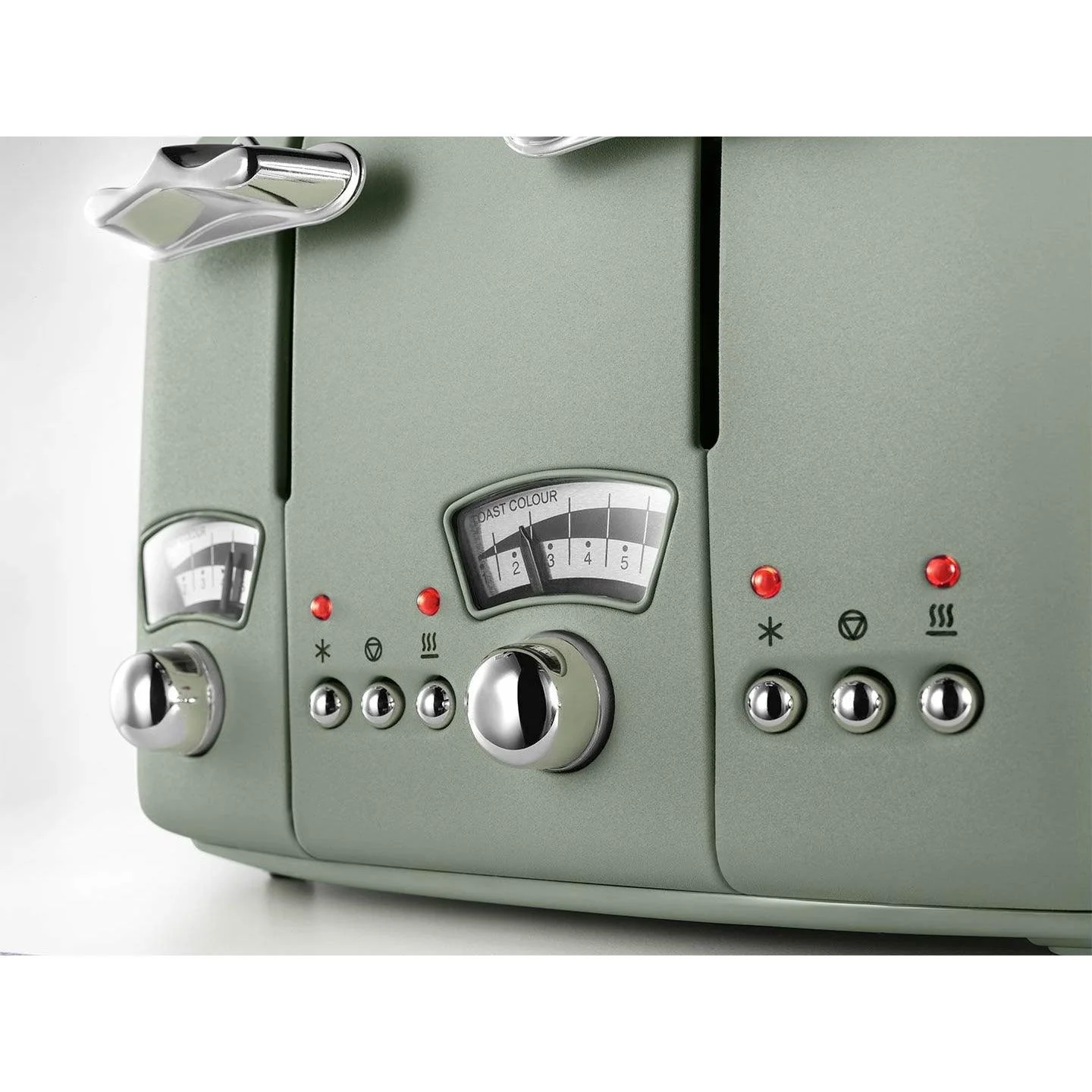DeLonghi Argento Flora 1800W 4 Slice Toaster - Green | CT04.GR - Image 3