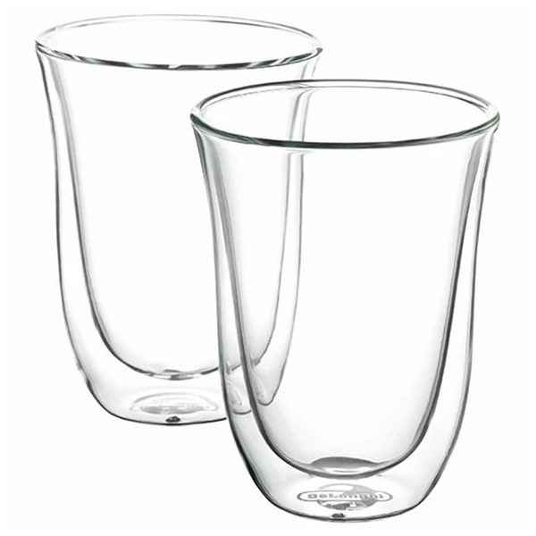 DeLonghi Cappuccino Glass Set Pack of 2 - Transparent | DLSC311 - Image 5