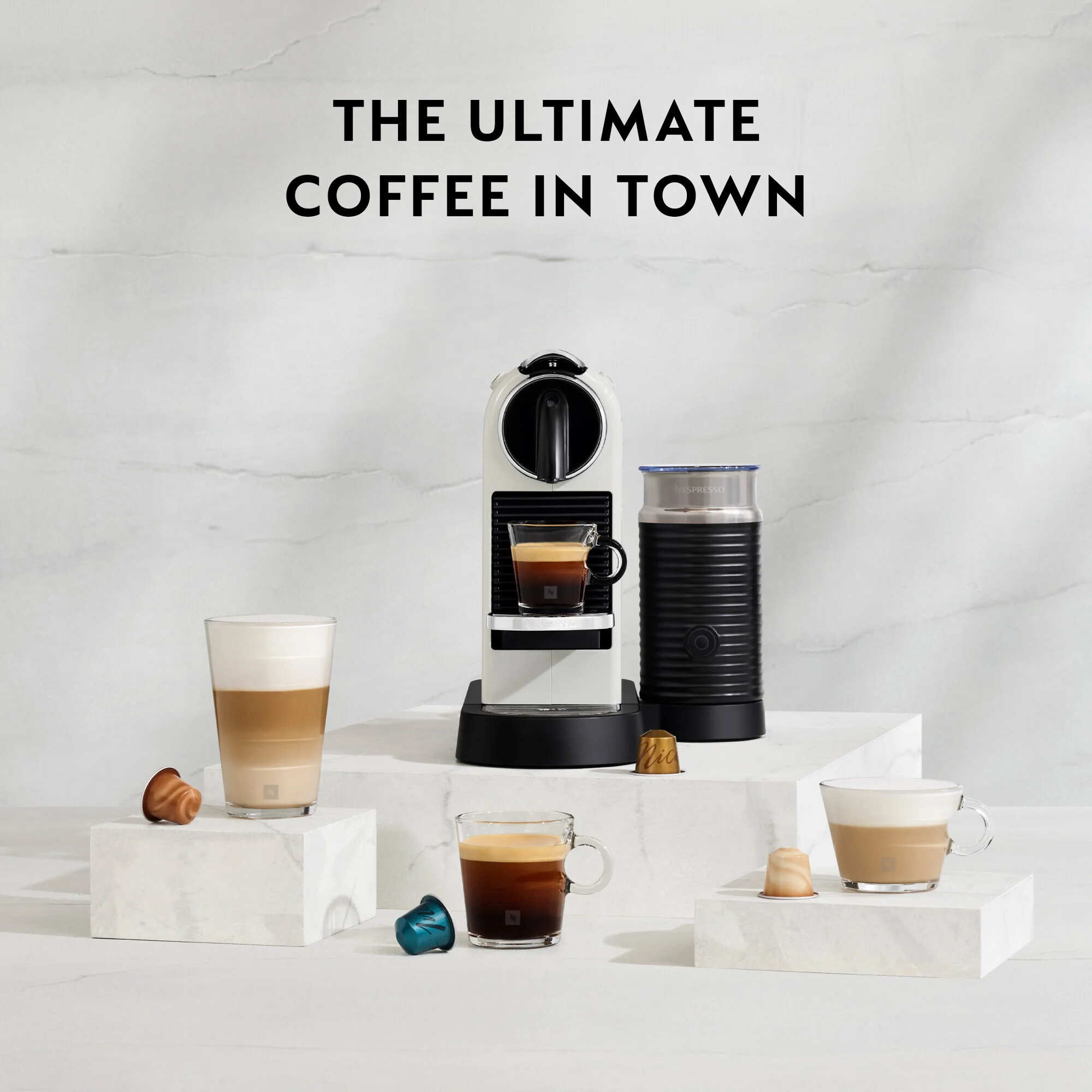 DeLonghi Citiz Nespresso Coffee Machine - White | EN267.WAE - Image 7