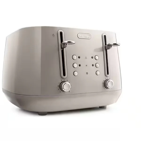 DeLonghi Eclettica 4 Slice Toaster - Beige | CTY4003.BG - Image 2
