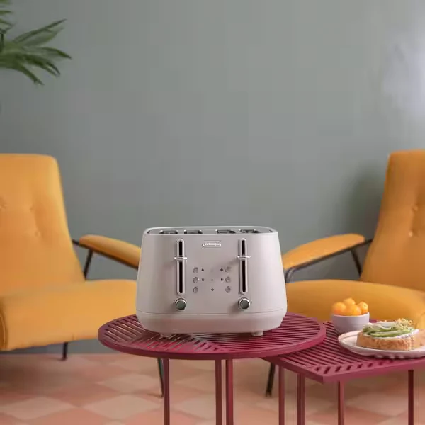 DeLonghi Eclettica 4 Slice Toaster - Beige | CTY4003.BG - Image 5