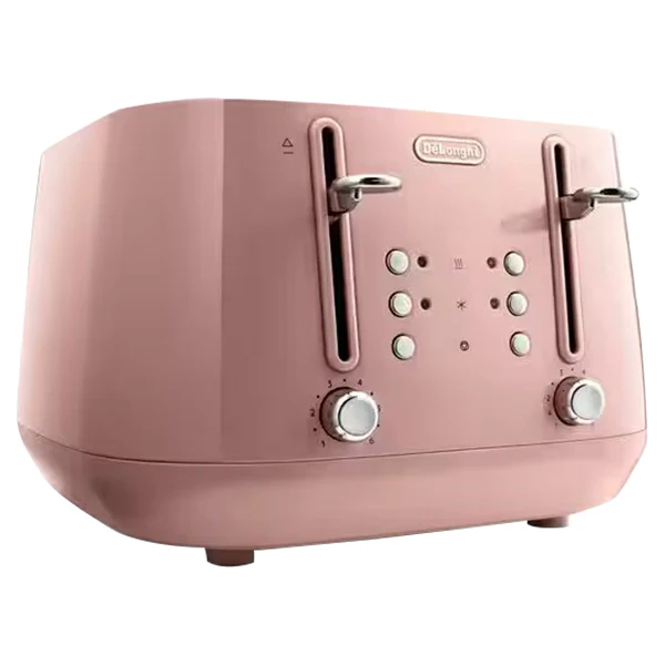 DeLonghi Eclettica 4 Slice Toaster - Pink | CTY4003.PK - Image 3