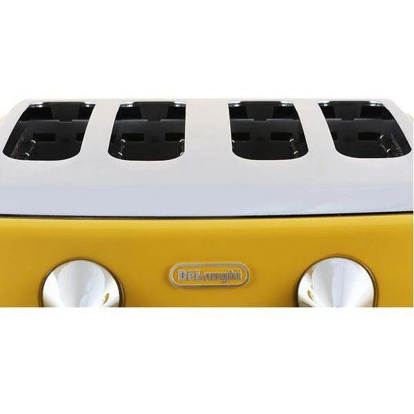 DeLonghi Icona 1800W 4 Slice Toaster - Yellow | CTOC4003.Y - Image 6